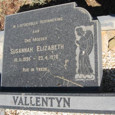 VALLENTYN Susannah Elizabeth 1895-1976