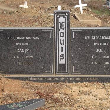 LOUIS Daniel 1929-1986 :: LOUIS Joel 1931-1986