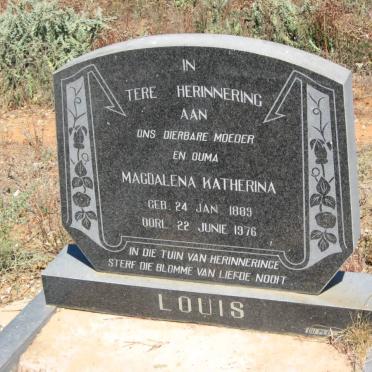 LOUIS Magdalena Katherina 1889-1976