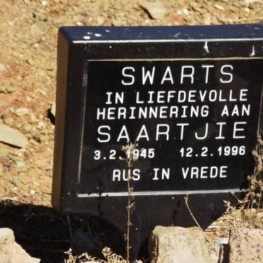 SWARTS Saartjie 1945-1996