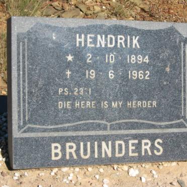 BRUINDERS Hendrik 1894-1962