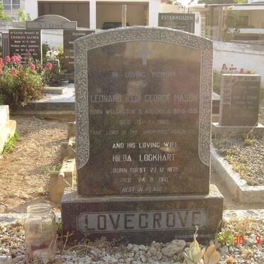 LOVEGROVE Leonard George Mason 1881-1960 &amp; Hilda Lockhart GUEST 1879-1971