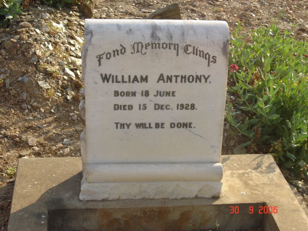 ANTHONY William -1928