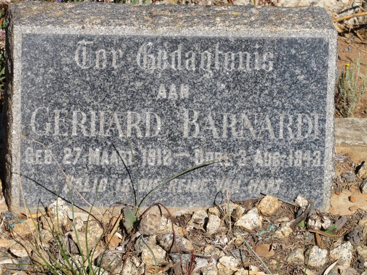 BARNARDT Gerhard 1912-1943