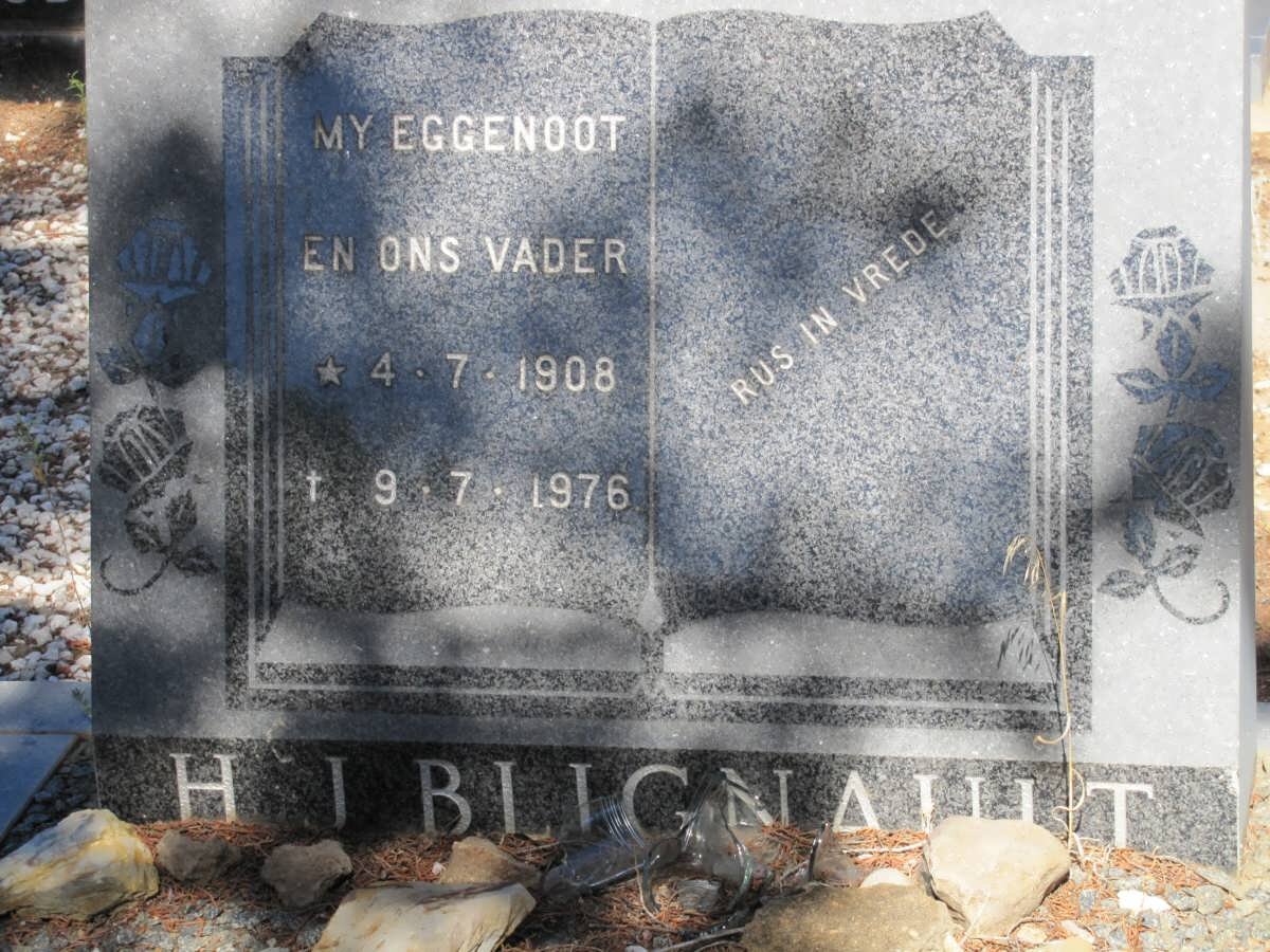 BLIGNAULT H.J. 1908-1978 &amp; Hermina Maria N. 1916-2003