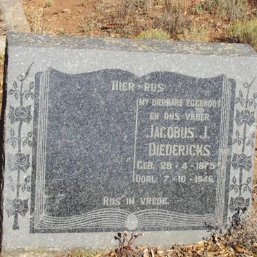 DIEDERICKS Jacobus J. 1875-1946
