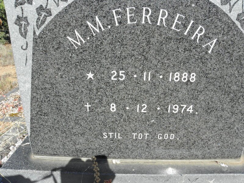 FERREIRA M.M. 1888-1974