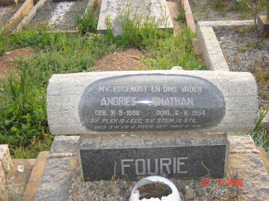 FOURIE Andries Jonathan 1888-1954