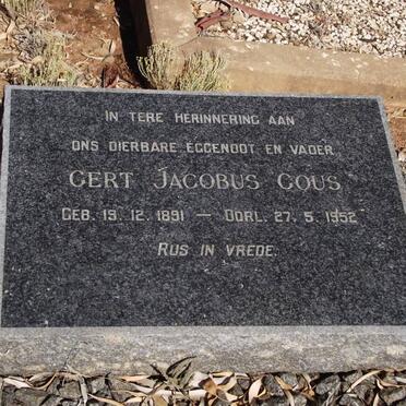 GOUS Gert Jacobus 1891-1952