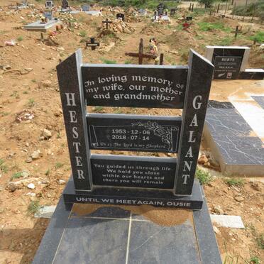 GALANT Hester 1953-2018