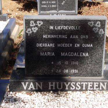 HUYSSTEEN Maria Magdalena, van 1910-1991