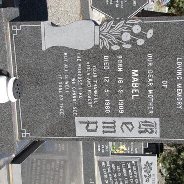 KEMP Mabel 1909-1980