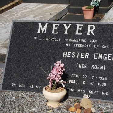 MEYER Hester Engela nee KOEN 1938-1999