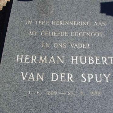 SPUY Herman Hubert, van der 1889-1972