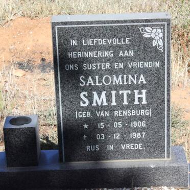 SMITH Salomina nee van RENSBURG 1906-1987