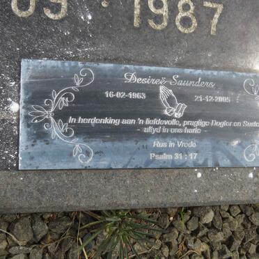 SAUNDERS Desiree 1963-2005