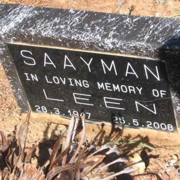 SAAYMAN Leen 1947-2008