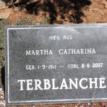 TERBLANCHE Louis Jones 1907-1988 &amp; Martha Catharina 1911-2007