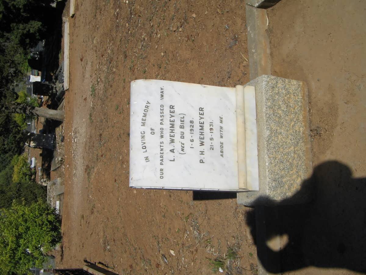 WEHMEYER P.H. -1931 &amp; L.A. du BIEL -1928