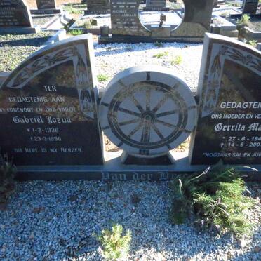 BERG Gabriel Jozua, van der 1936-1988 & Gerrita Marina 1940-2007