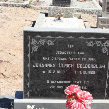 GELDERBLOM Johannes Ulrich 1890-1960