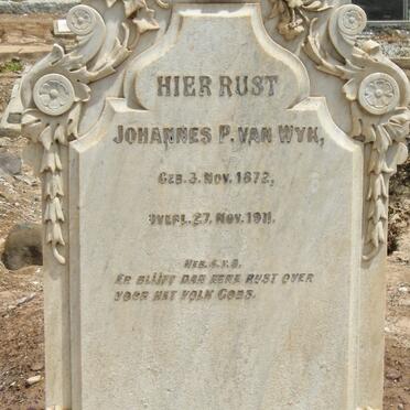 WYK Johannes P., van 1872-1911