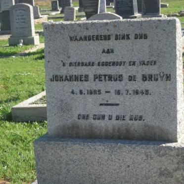 BRUYN Johannes Petrus, de 1885-1945