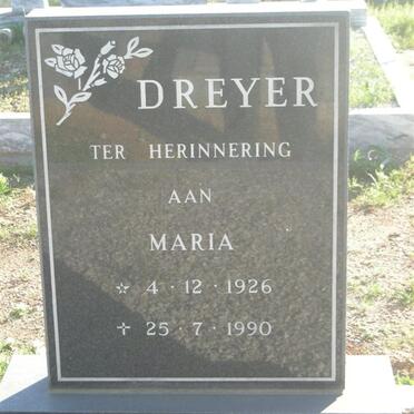 DREYER Maria 1926-1990