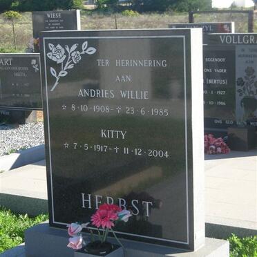 HERBST Andries Willie 1908-1985 &amp; Kitty 1917-2004
