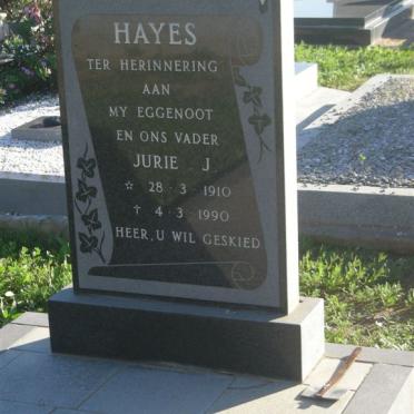 HAYES Jurie J. 1910-1990
