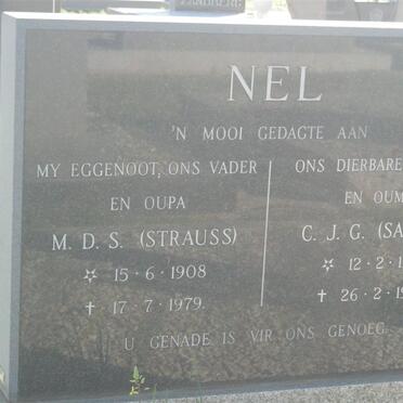 NEL M.D.S. 1908-1979 &amp; C.J.G. 1927-1989