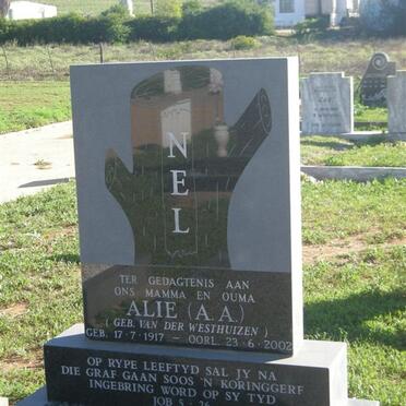 NEL A.A. nee VAN DER WESTHUIZEN 1917-2002