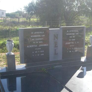 NEL Albertus Johannes 1928-1991 &amp; Jeanetta L.H. 1929-2000
