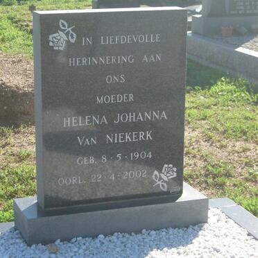 NIEKERK Helena Johanna, van 1904-2002