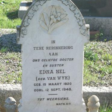 NEL Edna nee VAN WYK 1920-1948