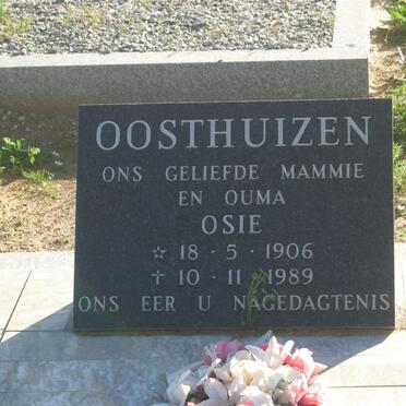 OOSTHUIZEN Osie 1906-1989