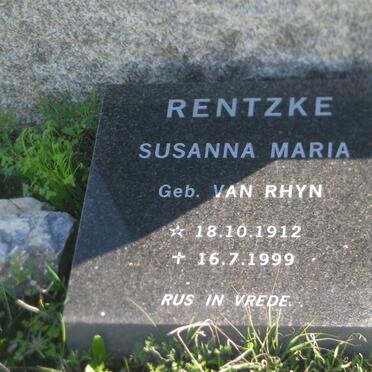 RHIJN Benjamin, van 1889-1952 :: RENTZKE Susanna Maria nee VAN RHYN 1912-1999_1