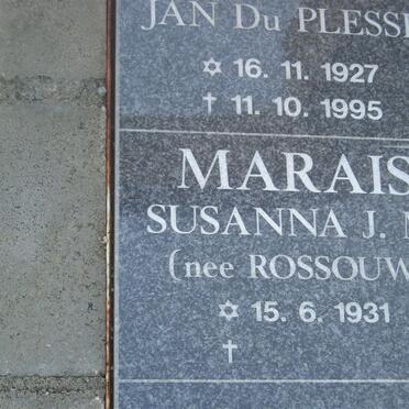 MARAIS Susanna J.M nee ROSSOUW 1931-