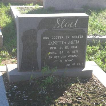 SLOET Janetta Sofia 1951-1971