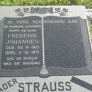 STRAUSS Frederik Johanens 1917-1971