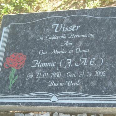 VISSER J.A.E. 1930-2005