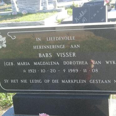 VISSER Babs 1921-1989