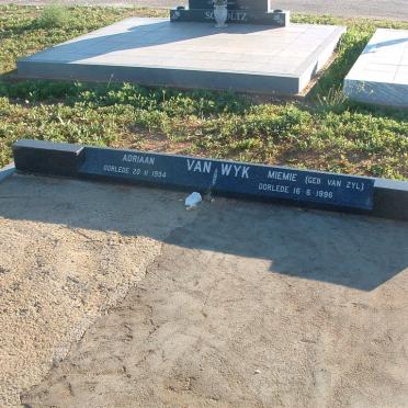 WYK Adriaan, van -1994 &amp; Miemie VAN ZYL -1996