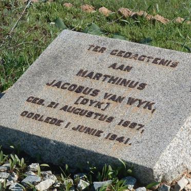 WYK Marthinus Jacobus, van 1887-1941