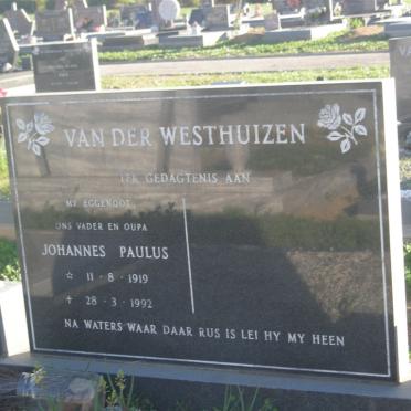 WESTHUIZEN Johannes Paulus, van der 1919-1992
