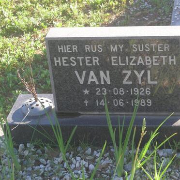 ZYL Hester Elizabeth, van 1926-1989