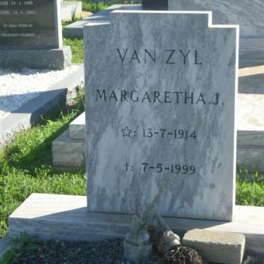 ZYL Margaretha J., van 1914-1999