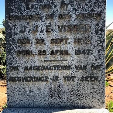 VISSER J.J.E. 1878-1947
