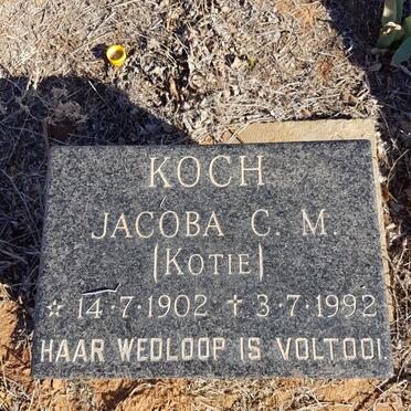 KOCH Jacoba C.M. 1902-1992