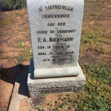 BIERMANN F.A. 1886-1944